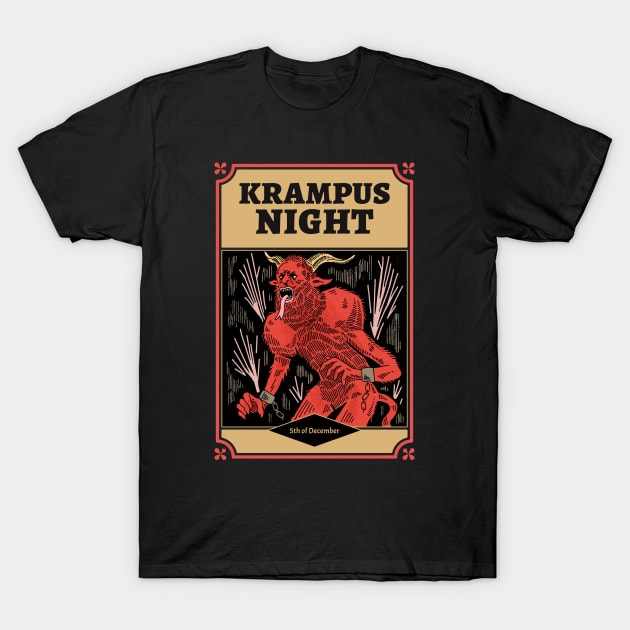 Krampus Night T-Shirt by Tip Top Tee's